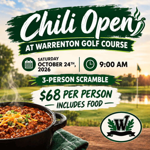 3-Person Scramble Chili Open Sat October 24th - 9:00am
